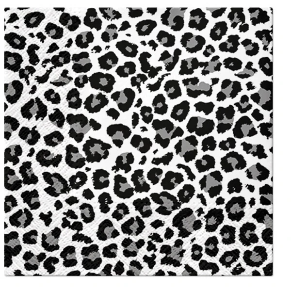 Paw Lunch Napkin 33cm Panther Print