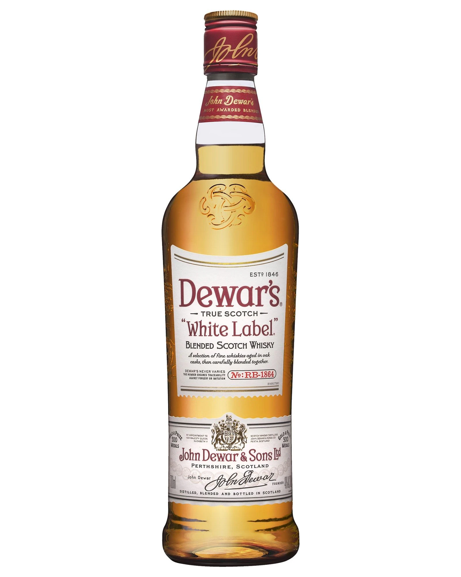 Dewar s White Label Blended Scotch Whisky 40% 700mL Bottle