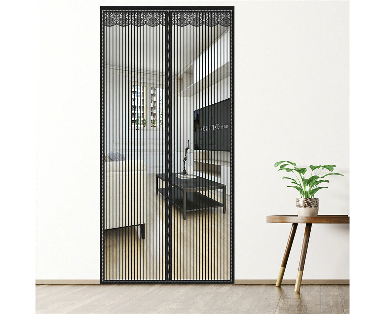 Magnetic Fly Screen Door Heavy Duty Bug Insect Mesh Net Curtain Panel 120*240cm