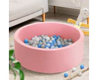 Baby Soft Kids Ocean Ball Play Pit Paddling Foam Pool Child Barrier Toy 90x30cm - Pink