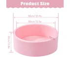 Baby Soft Kids Ocean Ball Play Pit Paddling Foam Pool Child Barrier Toy 90x30cm - Pink