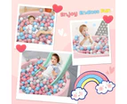 Baby Soft Kids Ocean Ball Play Pit Paddling Foam Pool Child Barrier Toy 90x30cm - Pink