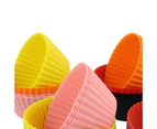 12Pcs Silicone Baking Cups High Temperature Resistant Food Grade Silicone Muffin Cups For Party
