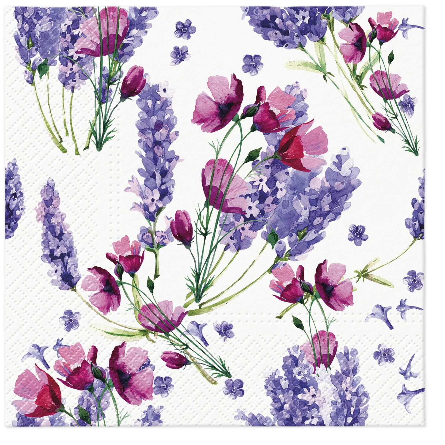 Paw Lunch Napkin 33cm Fragrant Lavender