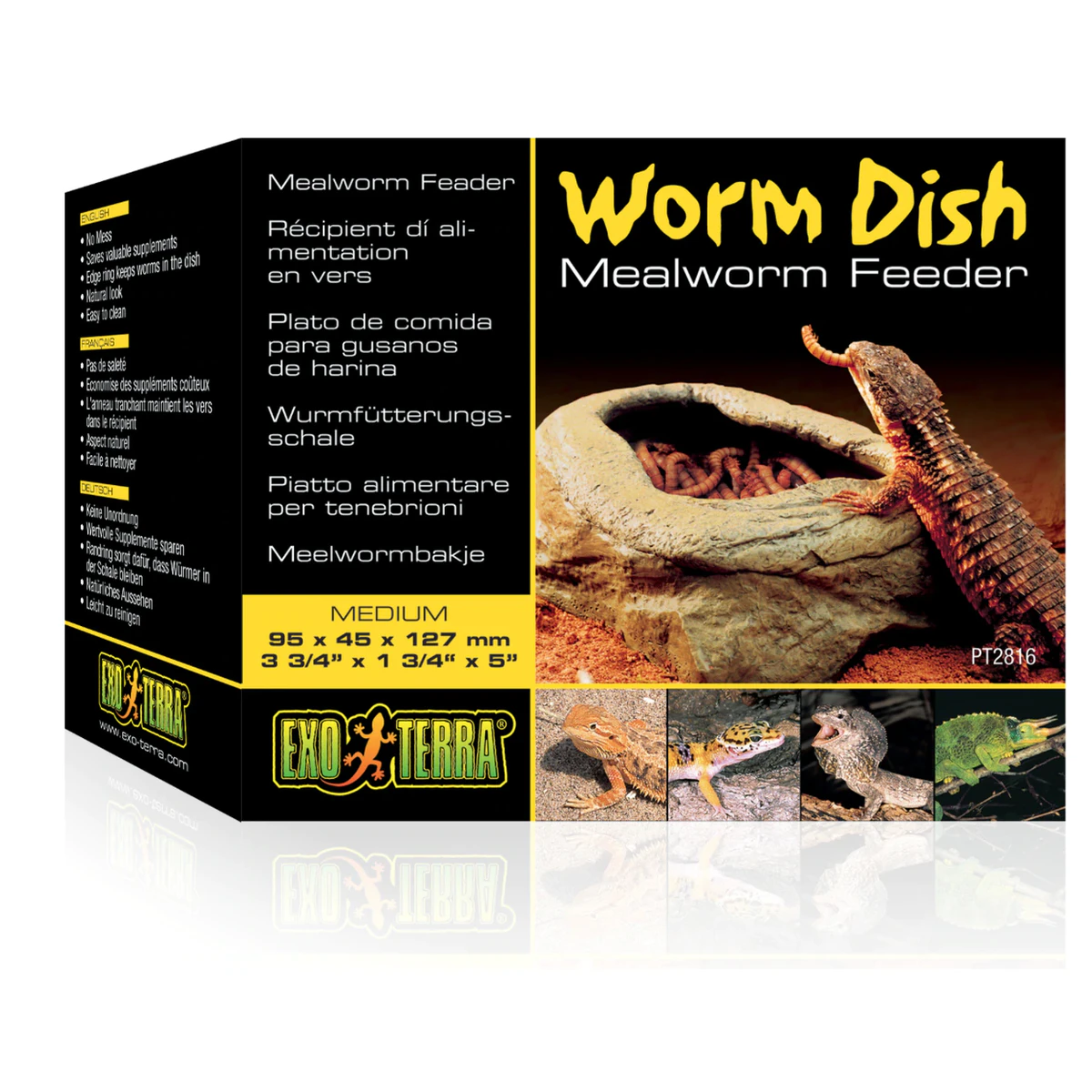 Exo Terra Worm Dish Mealworm Feeder (PT2816)