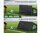 Portable Soccer Rebound Board Soccer Training Shooting Practice Outdoor Black