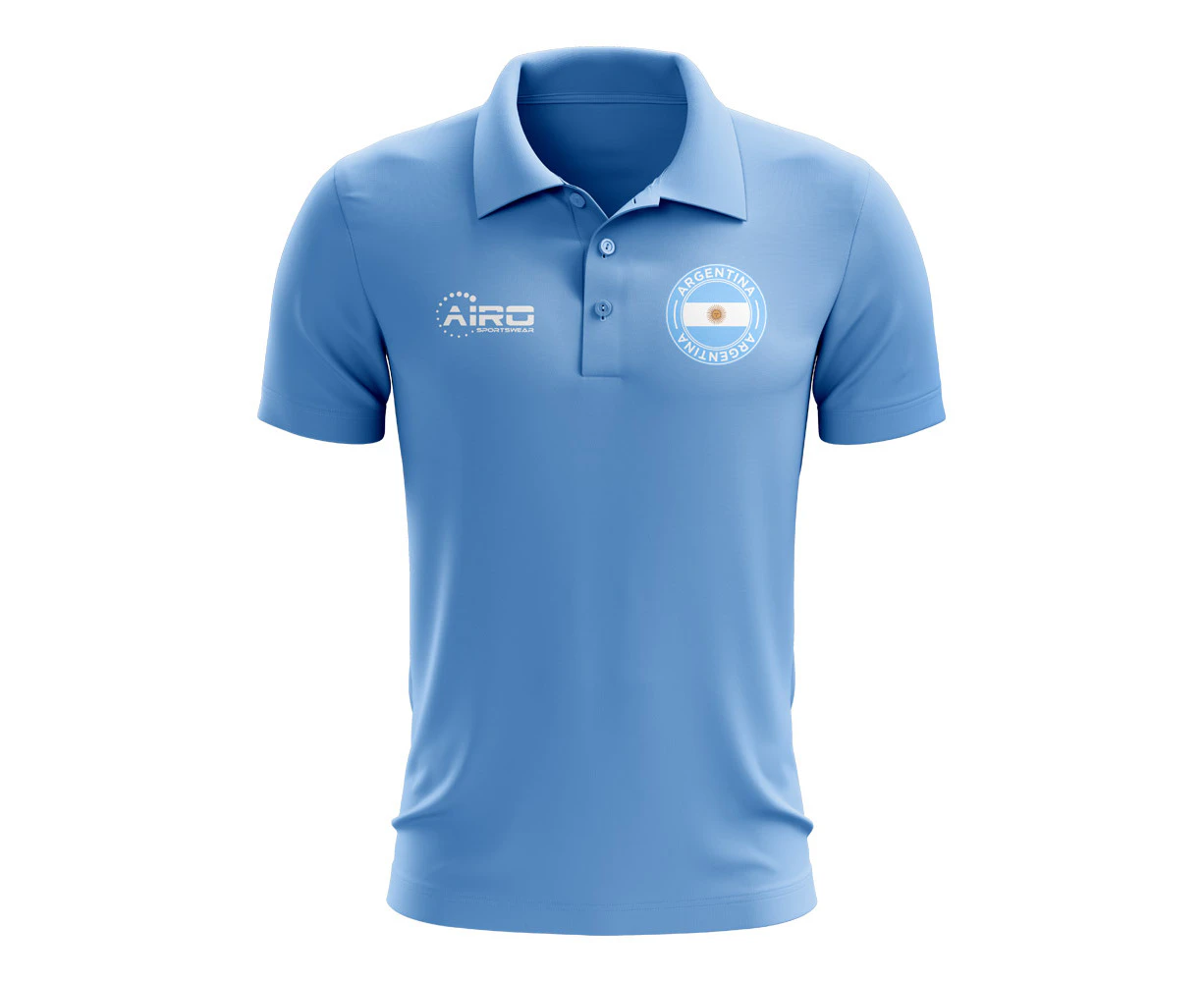 Argentina Football Polo Shirt (Sky)