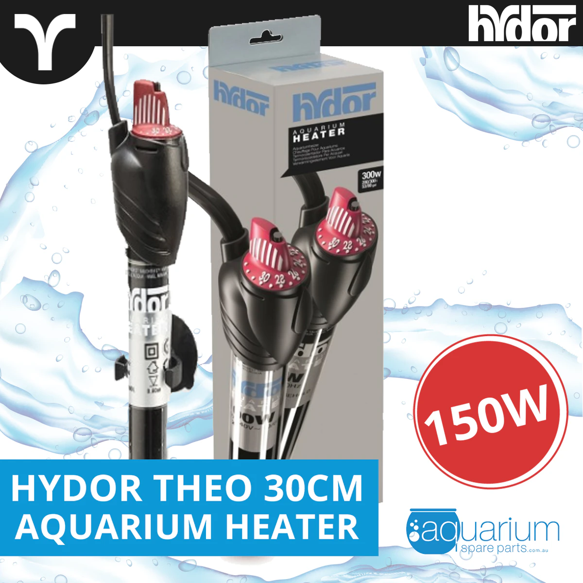 Hydor Theo Aquarium Heater 150w 30cm (T11606)