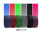 2Pcs Bike Honeycomb Design Handlebar Tapes Soft Breathable Belts with Bar Plugs - White