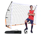 ADVWIN 3.66M Wide Soccer Goal Large Portable Practice Soccer Net for Junior, Adults, with Carry Bag