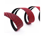 2Pcs Bike Honeycomb Design Handlebar Tapes Soft Breathable Belts with Bar Plugs - White