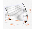 ADVWIN 3.66M Wide Soccer Goal Large Portable Practice Soccer Net for Junior, Adults, with Carry Bag