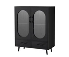 Artiss Buffet Sideboard Double Doors - Black