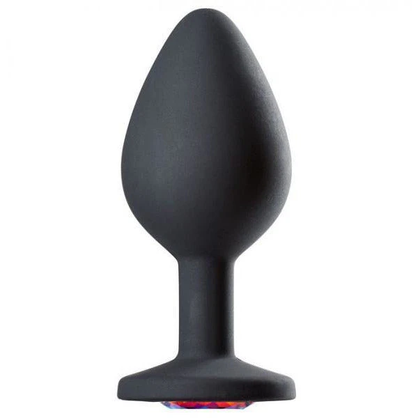 Cloud 9 Gems Black Silicone Anal Plug Medium