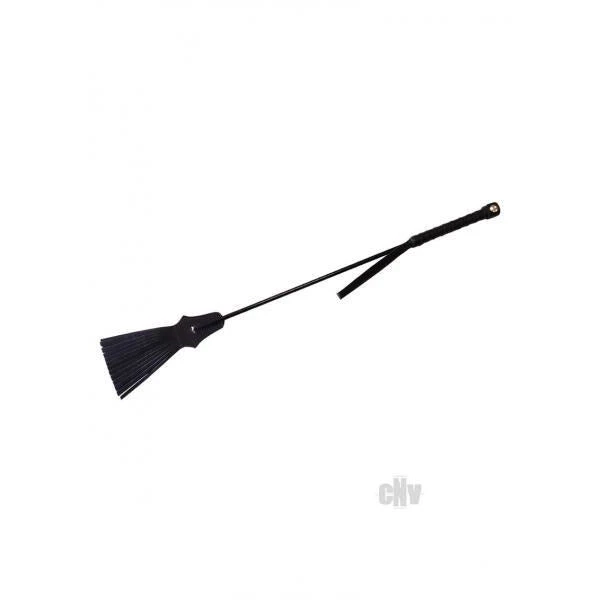 Rouge Tassel Riding Crop Black