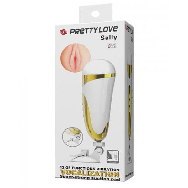 Pretty Love Sally Stroker 12 Function White Gold