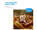 Midea 5.7L Pressure Cooker 12 Programs High-Pressure Quick Cook Safety Protection