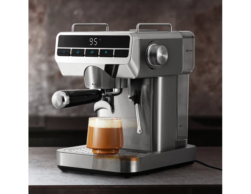 Devanti 20 Bar Coffee Machine Espresso Cafe Maker