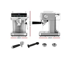 Devanti 20 Bar Coffee Machine Espresso Cafe Maker