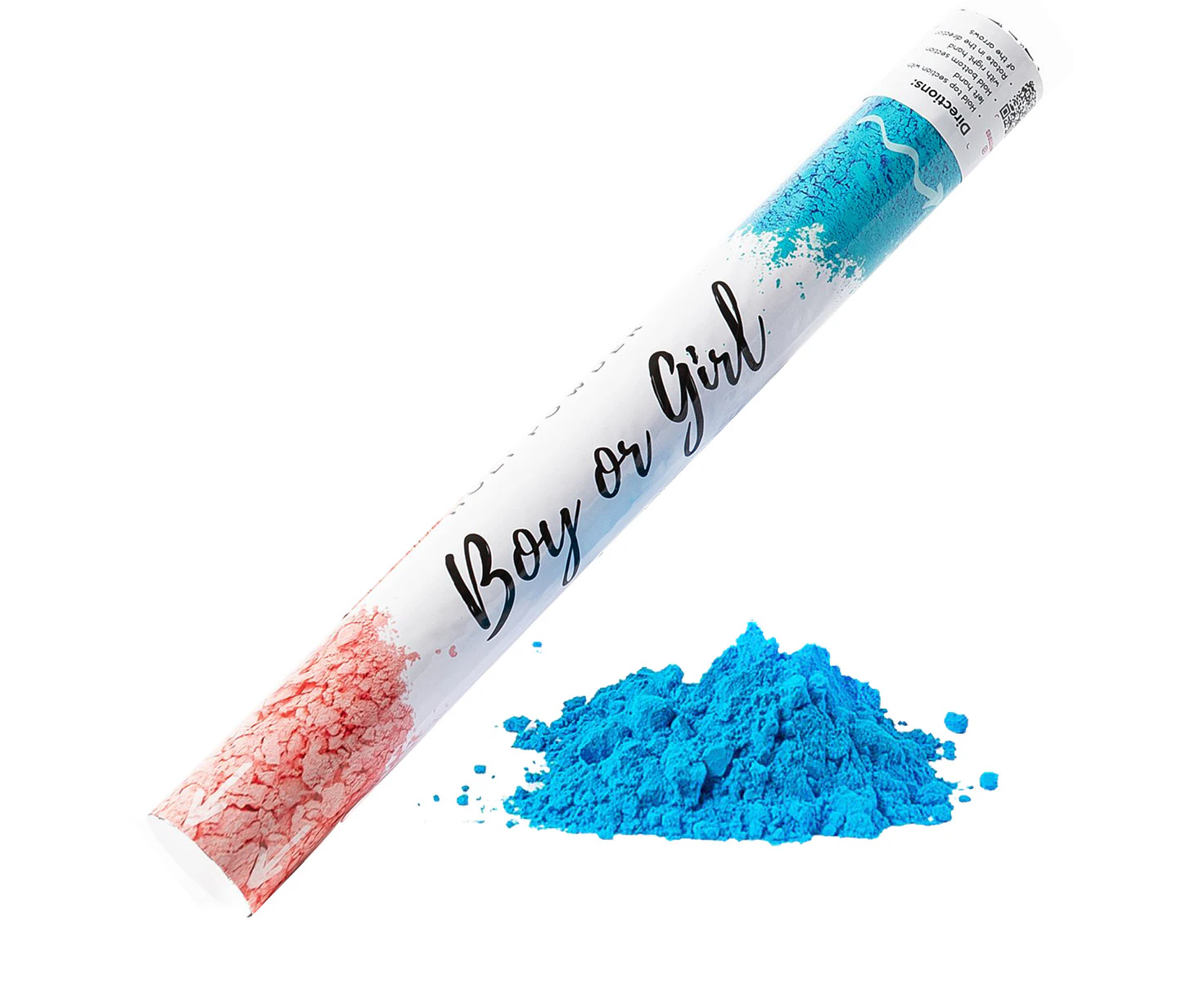 Confettified Holi Powder Smoke Cannon Launcher Popper for Gender Reveal Party 45cm L Blue