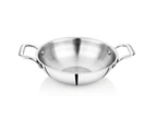 Embassy Stainless Steel Thickply Kadai - Size 12 -22cm