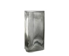 Waterfall Triangle Glass Vase Ash Large