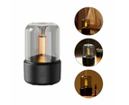 Candlelight Style Aroma Diffuser Mist Humidifier - Black