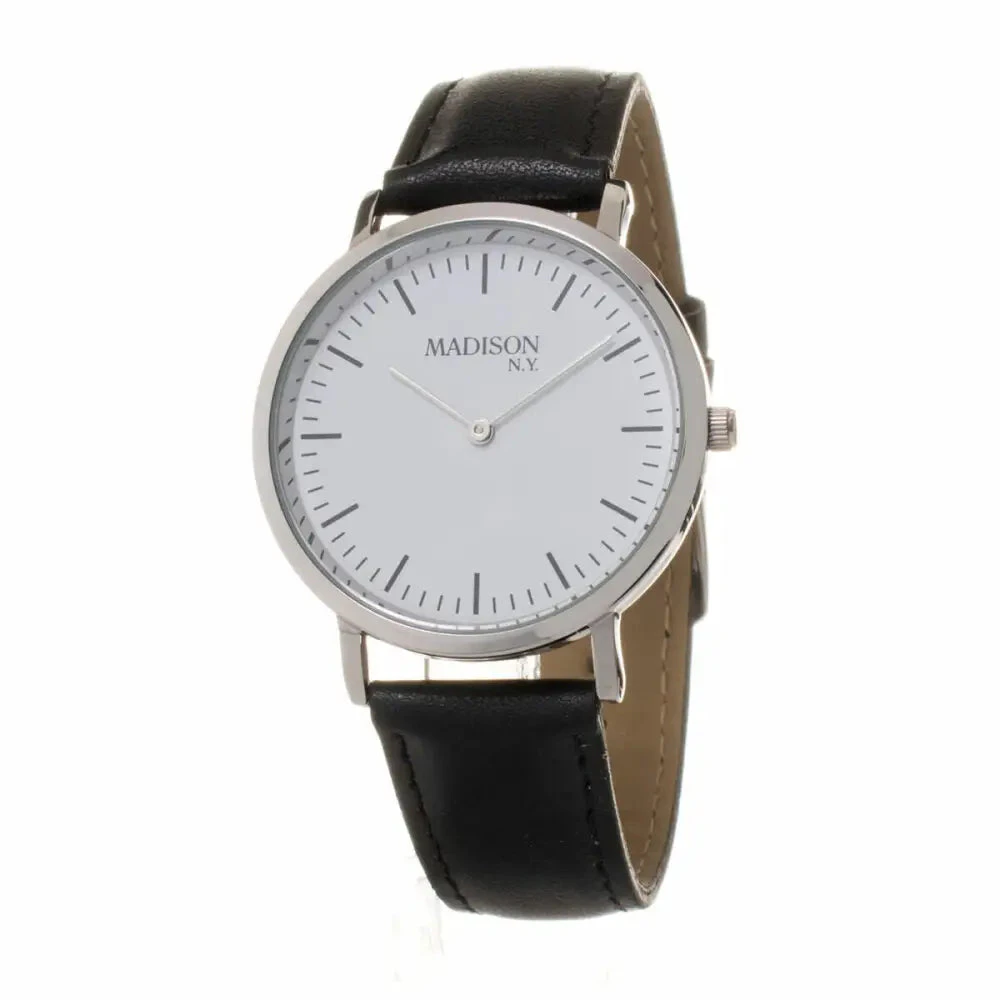 Madison L490b-pn Unisex White Watch Quartz 40mm