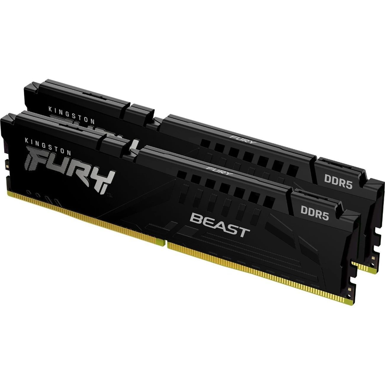 Kingston FURY Beast RAM Module for Motherboard, Desktop PC - 32 GB (2 x 16GB) - DDR5-5600/PC5-44800 DDR5 SDRAM - 5600 MHz Single-rank Memory - CL40 -