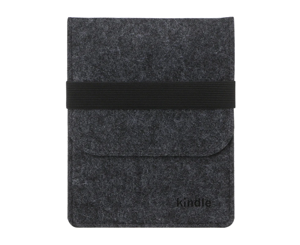 Ultra Slim Felt Bag Sleeve Cover for Case For Amazon Kindle Paperwhite 6 Inch Ta - Black