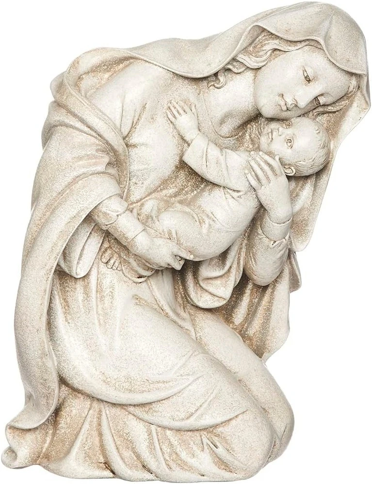 Joseph's Studio - Kneeling Madonna & Child Garden Statue