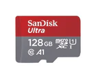 SanDisk Ultra 128GB Micro SDXC up to 120MB/s CLASS 10, U1, A1, Best Choice for smart phones and tablets [SDSQUAB-128G-GN6MN]