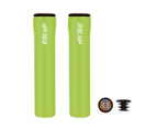 Bike Handlebar Grips Non-Slip Bicycles Handle Locking Shockproof Cover Mountain Bike Grips with End Plugs Cycling Part-Color-light green