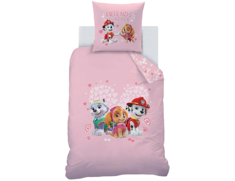 Paw Patrol Friends Furever Quilt Cover - Single Bed Set