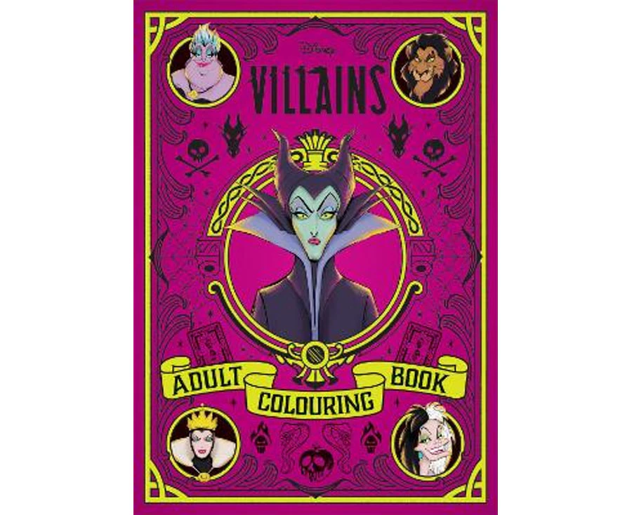 Disney Villains: Adult Colouring Book