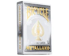 Bicycle Playing Cards Metalluxe Silver