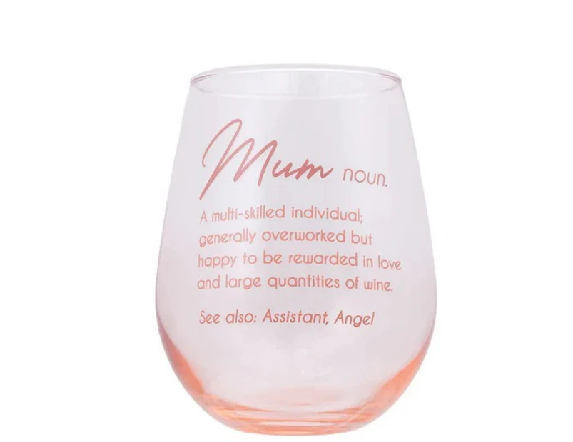 Mother's Day by Splosh - Stemless Wine Glass