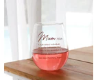 Mother's Day by Splosh - Stemless Wine Glass