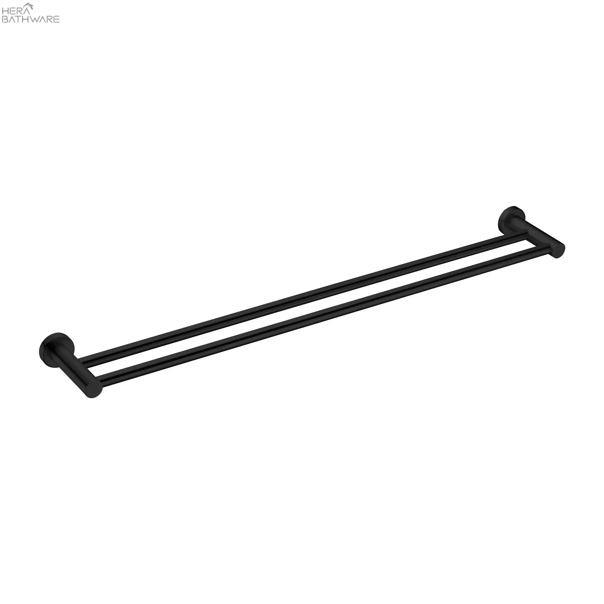 MECCA Towel Rail 800MM Double/Single - Matte Black