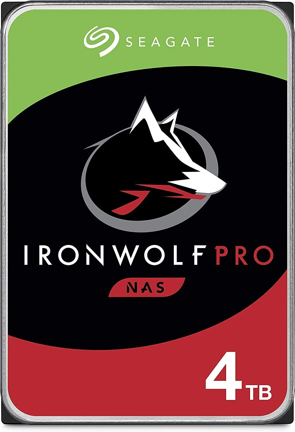 SEAGATE IronWolf Pro, NAS, 3.5" HDD, 4TB, SATA 6Gb/s, 7200RPM, 256MB Cache - ST4000NT001