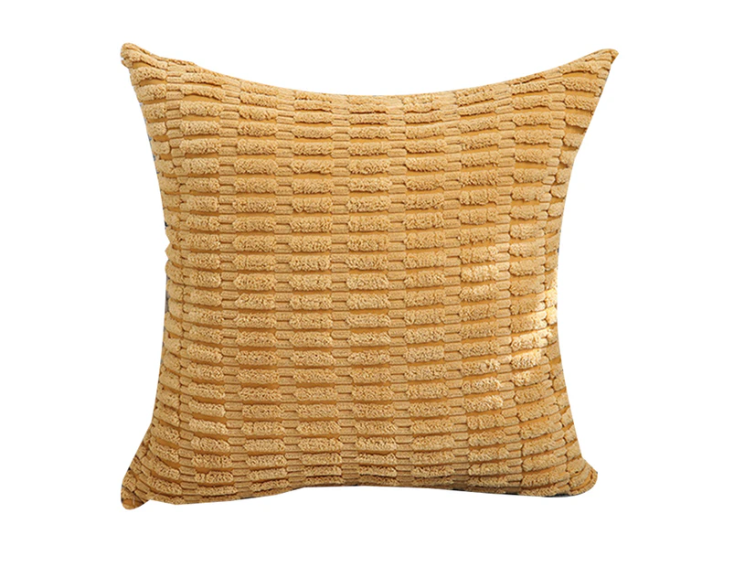 Throw Pillow Covers Plush 45x45cm Corn kernel Pattern Square Soft Cushion Covers - Ginger