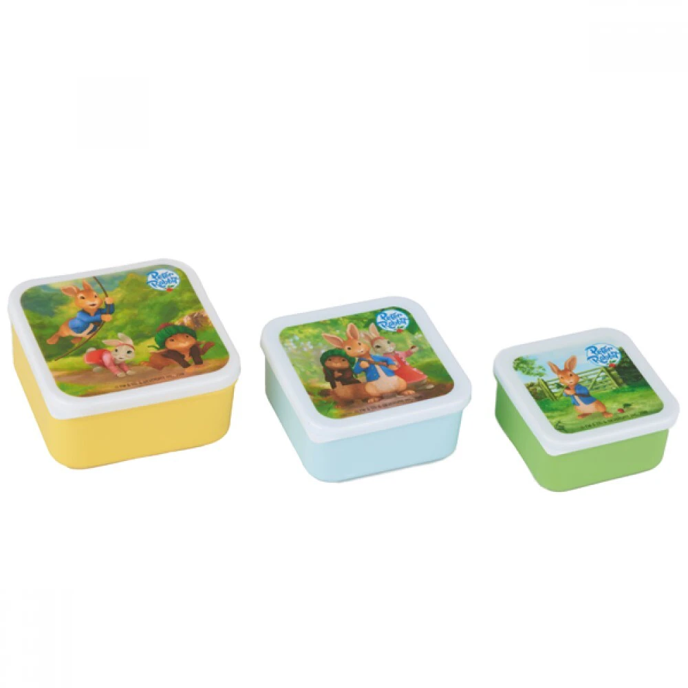 Peter Rabbit Nesting Snack Box 3pc - Animated Peter Rabbit