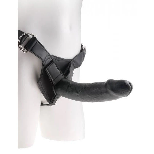 King Cock Strap On Harness W-9in Cock Black