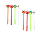 8 Pieces Cartoon Gel Ink Pen Christmas Theme Gel Pen Funny Pen Christmas Stocking Fillers for Student Kid Class Reward