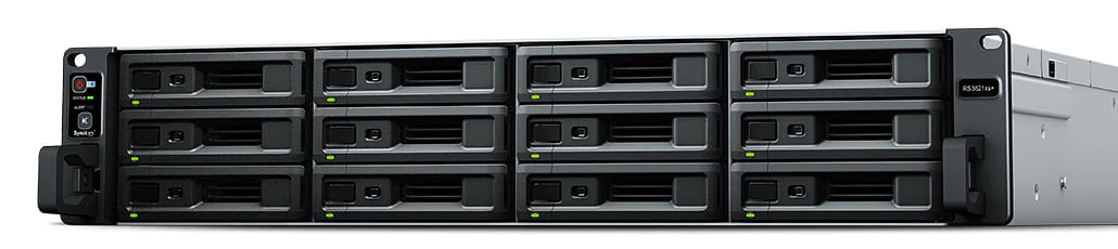 Synology RackStation RS3621xs+ 12 Bay Intel Xeon D-1541 8G DDR4 4xGbE 2x10GbE 2 x Gen3 x8 slots 2xUSB3.2 2U 5YR WTY