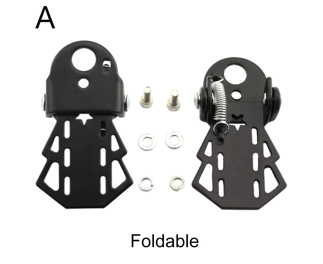 2Pcs Durable MTB Rear for Seat Pedal Bike Pedals Folding Footrests Cycling Acces - A