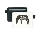 Pinto Black And White Animal Pocket Leather Wallet Card Holder