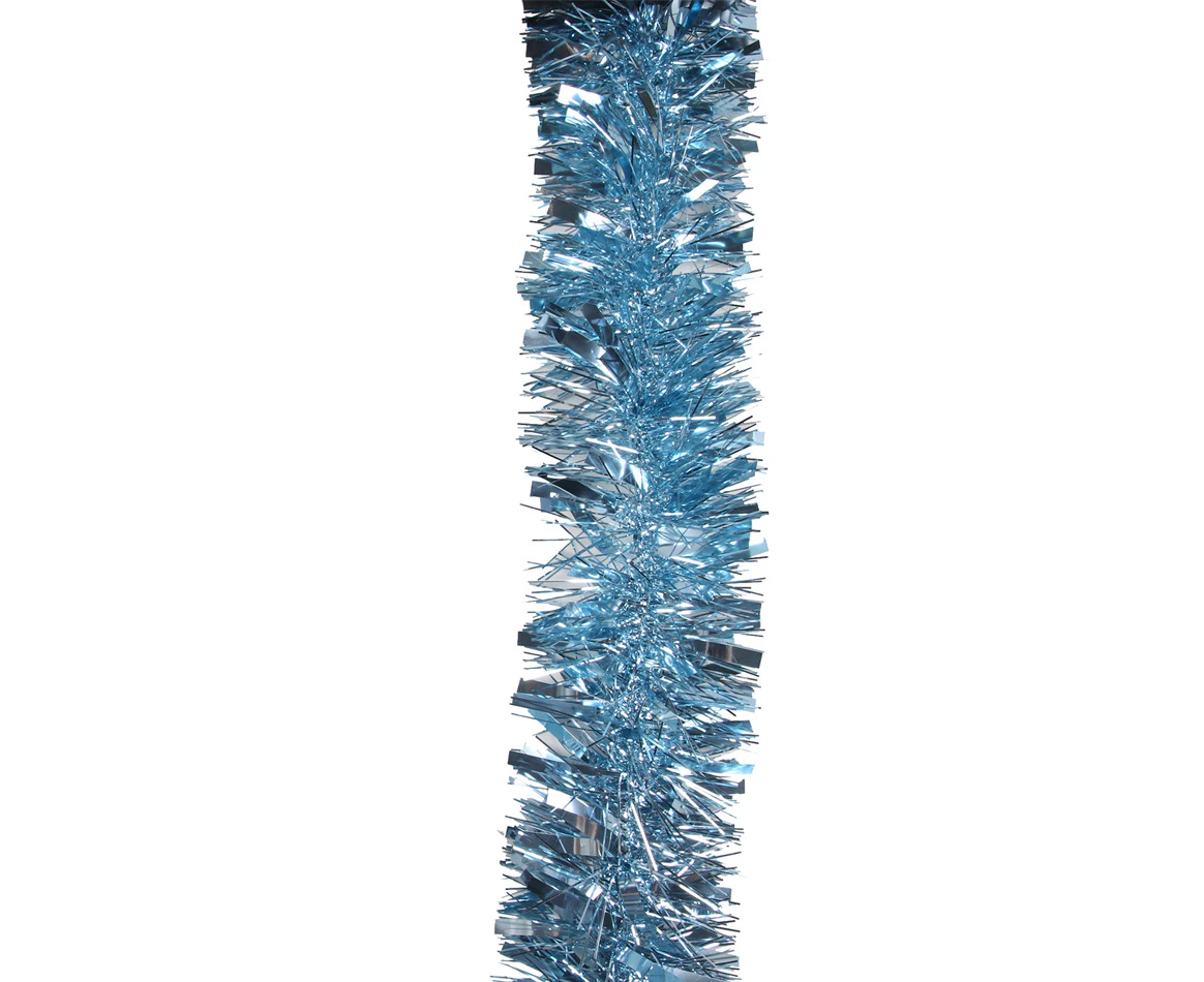 5x Luxury Christmas Tinsel Garland - Light Blue Mixed