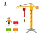 BRIO World Vehicle - Construction Crane with Lights