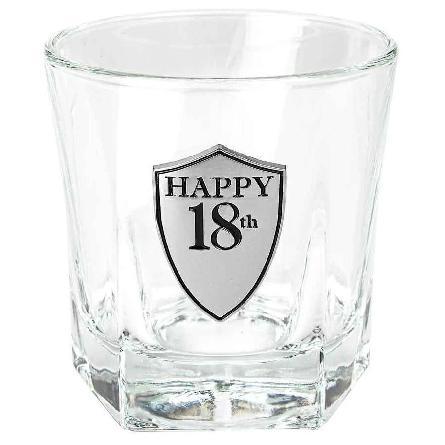 18th Birthday Whisky Glass